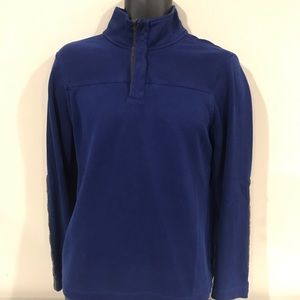 Banana Republic 1/4 Zip Military M Blue